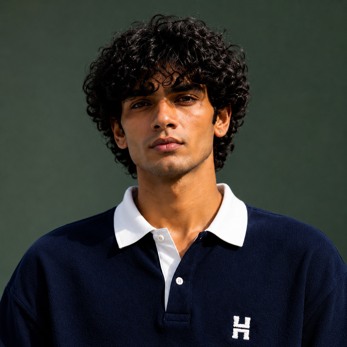 COURT CLUB POLO — INDIGO