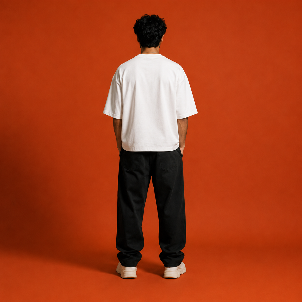 The Standard (White Oversized Tee) - HumonCore Essentials